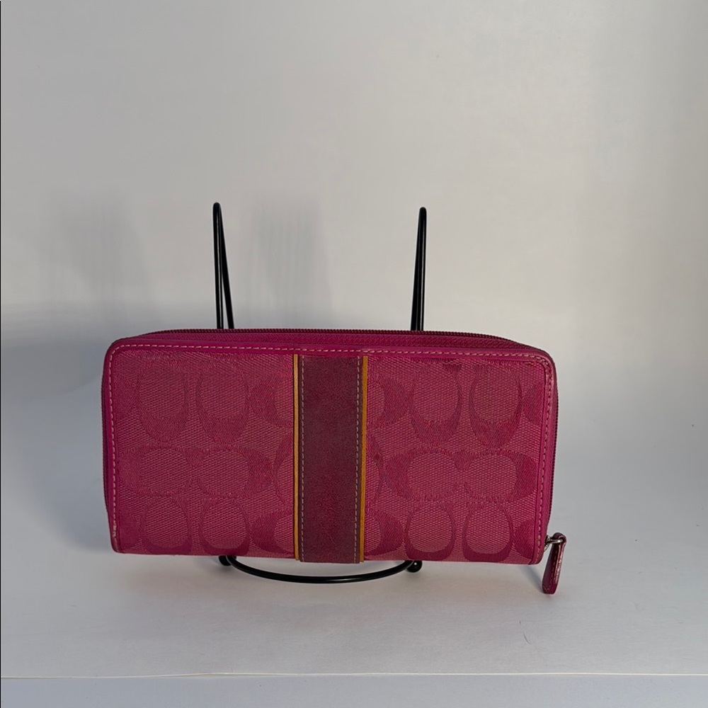 Coach Pink Signature Wallet
